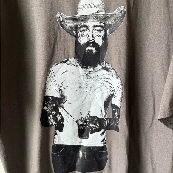 Oversized Post Malone Graphic Tee - Picture 2 of 4